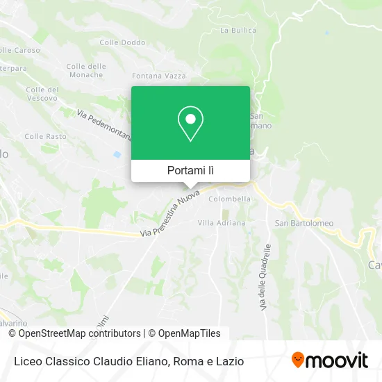 Mappa Liceo Classico Claudio Eliano