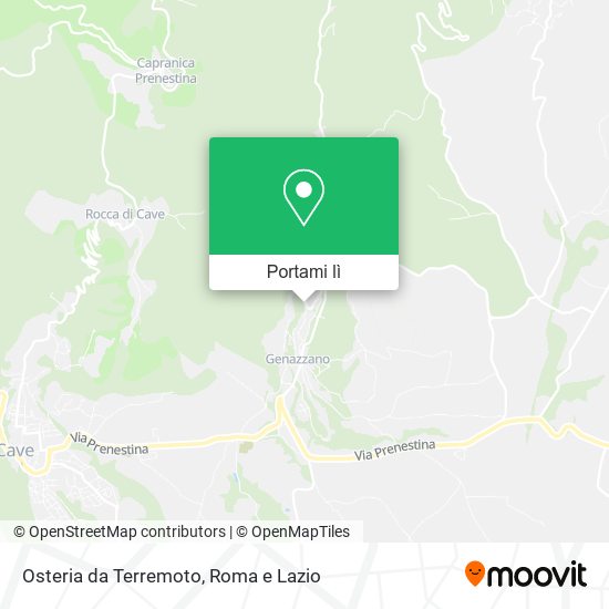 Mappa Osteria da Terremoto