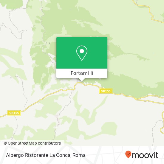 Mappa Albergo Ristorante La Conca