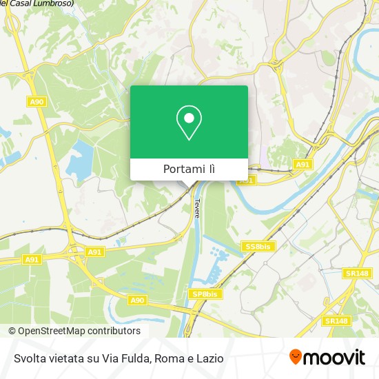 Mappa Svolta vietata su Via Fulda