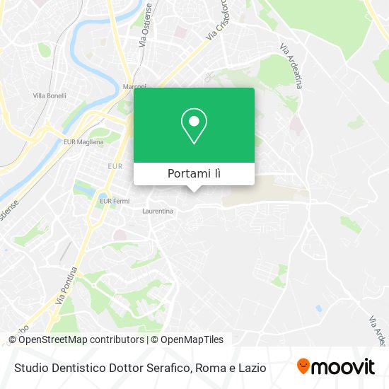 Mappa Studio Dentistico Dottor Serafico