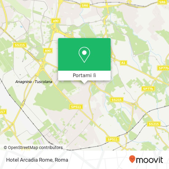 Mappa Hotel Arcadia Rome