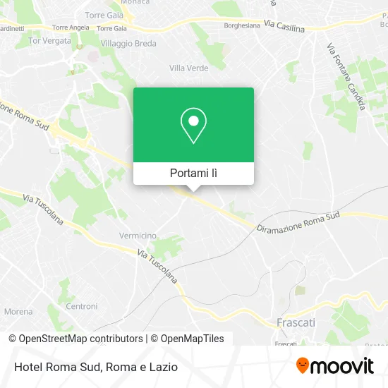 Mappa Hotel Roma Sud