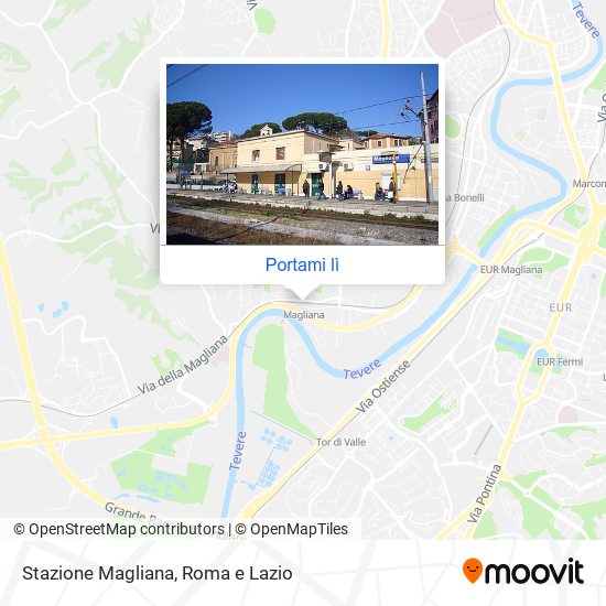 Mappa Stazione Magliana