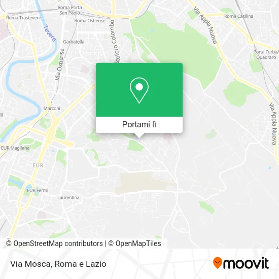 Mappa Via Mosca