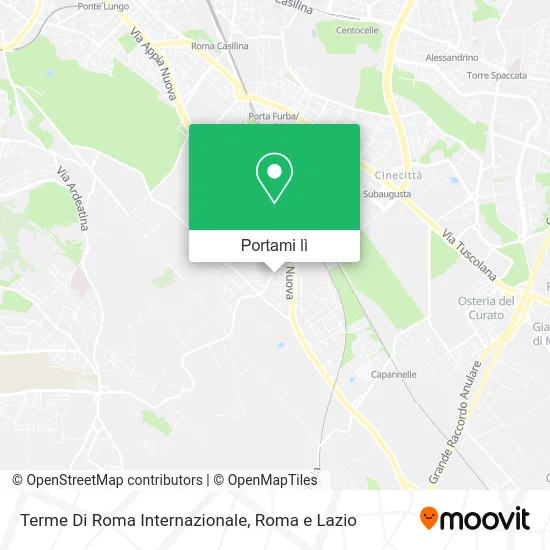 Mappa Terme Di Roma Internazionale