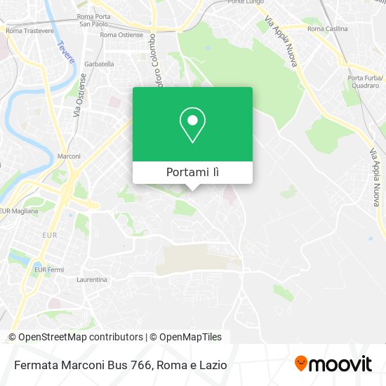 Mappa Fermata Marconi Bus 766