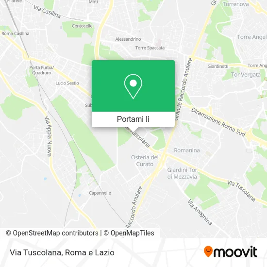 Mappa Via Tuscolana