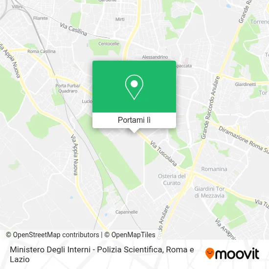 Mappa Ministero Degli Interni - Polizia Scientifica