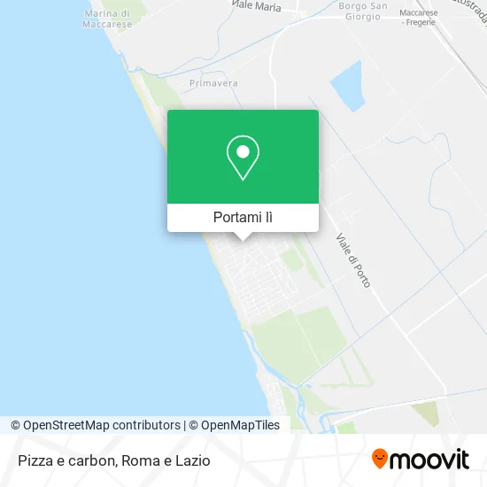 Mappa Pizza e carbon