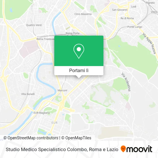 Mappa Studio Medico Specialistico Colombo