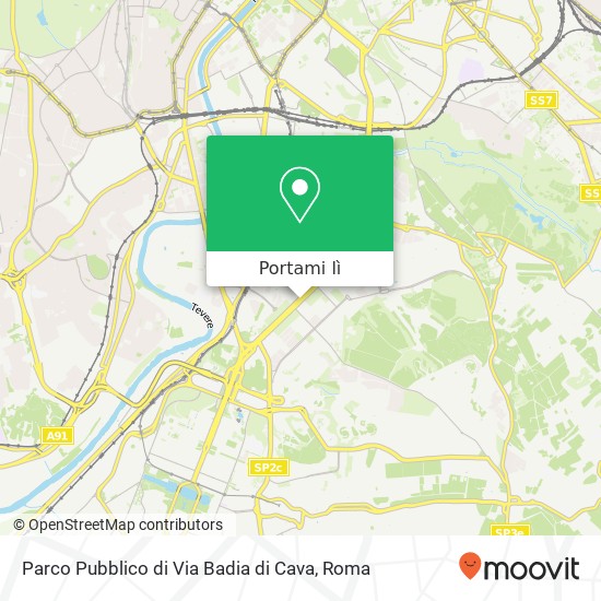 Mappa Parco Pubblico di Via Badia di Cava