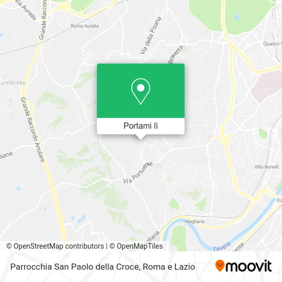 Mappa Parrocchia San Paolo della Croce