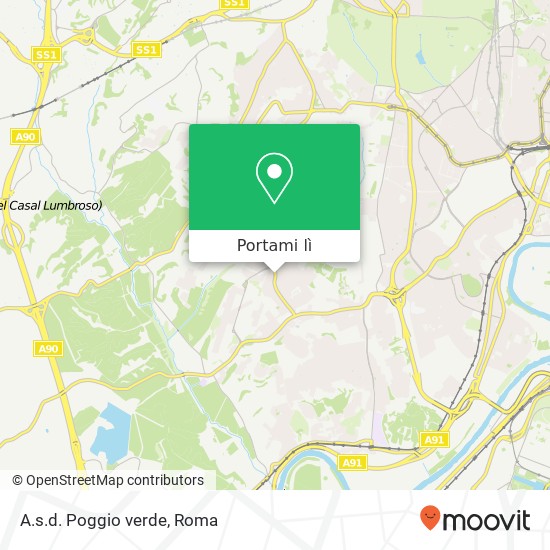 Mappa A.s.d. Poggio verde