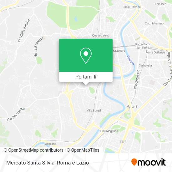 Mappa Mercato Santa Silvia