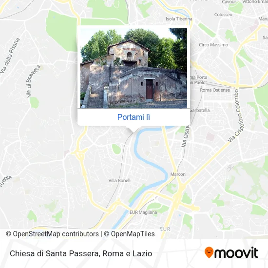 Mappa Chiesa di Santa Passera
