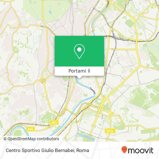 Mappa Centro Sportivo Giulio Bernabei