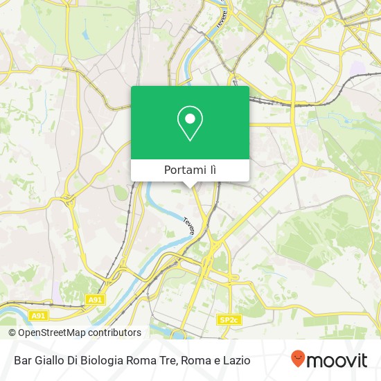 Mappa Bar Giallo Di Biologia Roma Tre