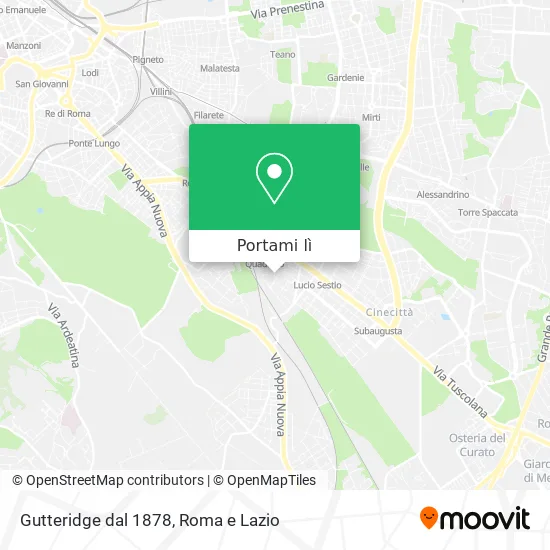 Mappa Gutteridge dal 1878