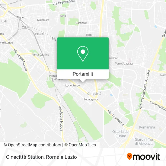 Mappa Cinecittà Station