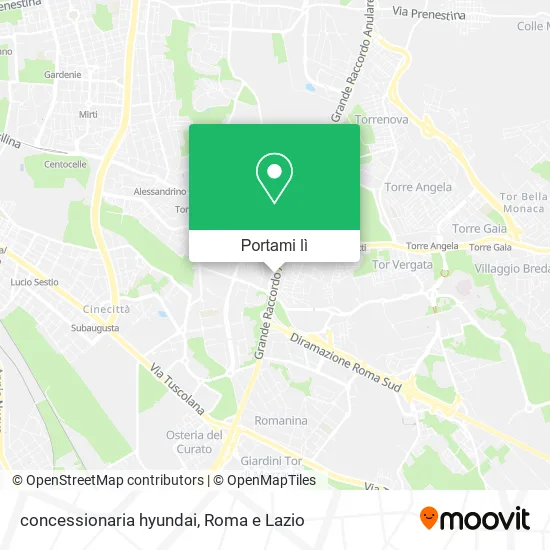 Mappa concessionaria hyundai