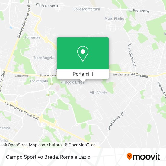 Mappa Campo Sportivo Breda