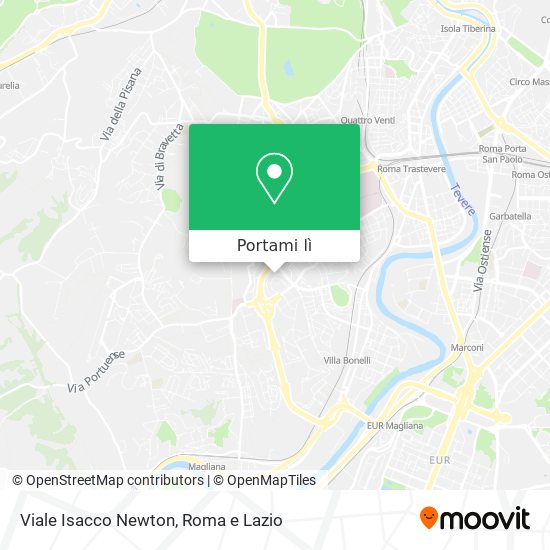 Mappa Viale Isacco Newton