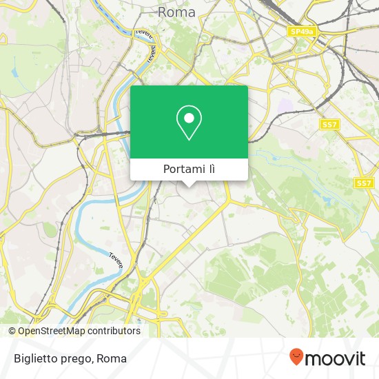 Mappa Biglietto prego