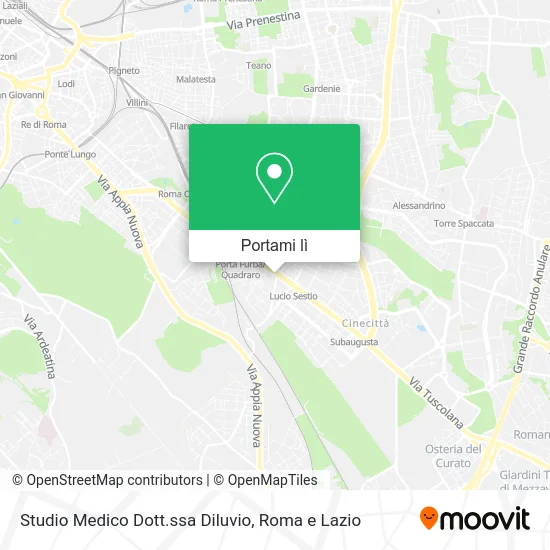 Mappa Studio Medico Dott.ssa Diluvio