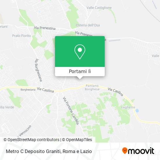 Mappa Metro C Deposito Graniti
