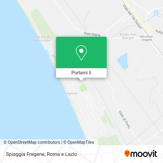 Mappa Spiaggia Fregene