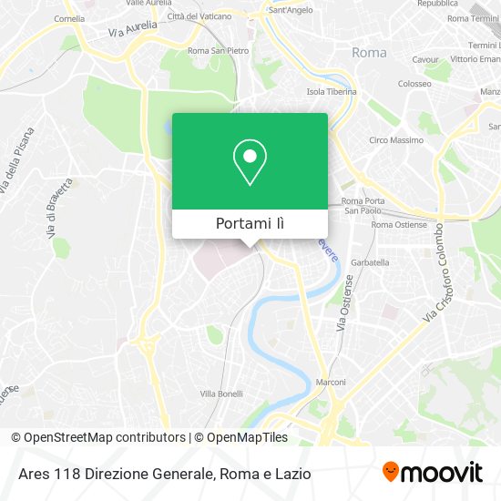 Mappa Ares 118 Direzione Generale