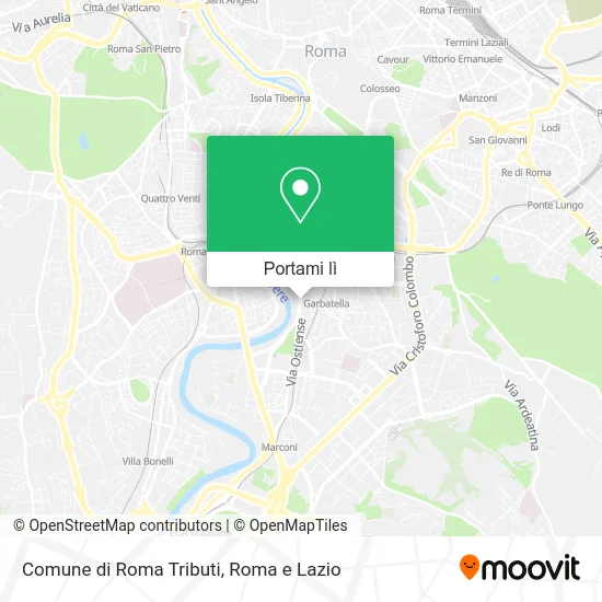 Mappa Comune di Roma Tributi