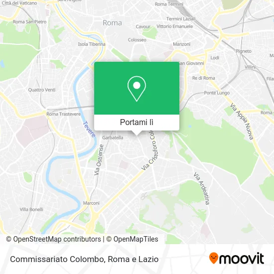 Mappa Commissariato Colombo