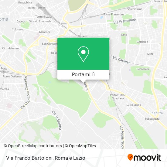 Mappa Via Franco Bartoloni