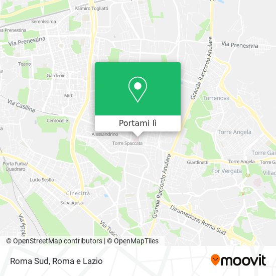 Mappa Roma Sud