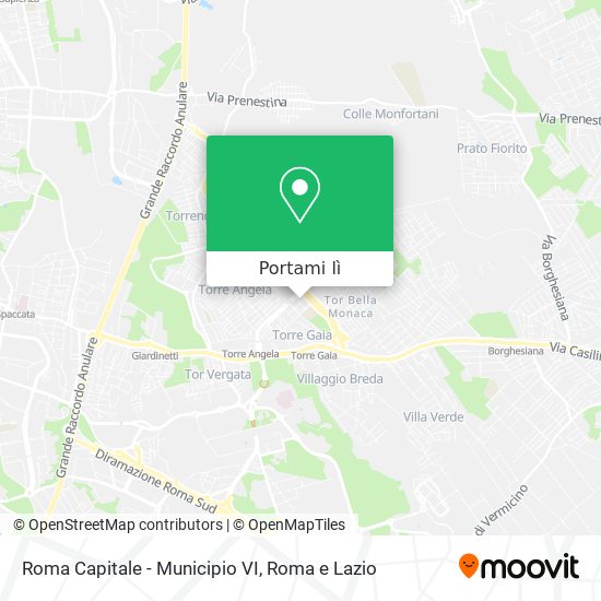 Mappa Roma Capitale - Municipio VI