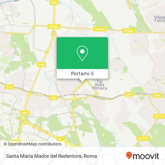 Mappa Santa Maria Madre del Redentore