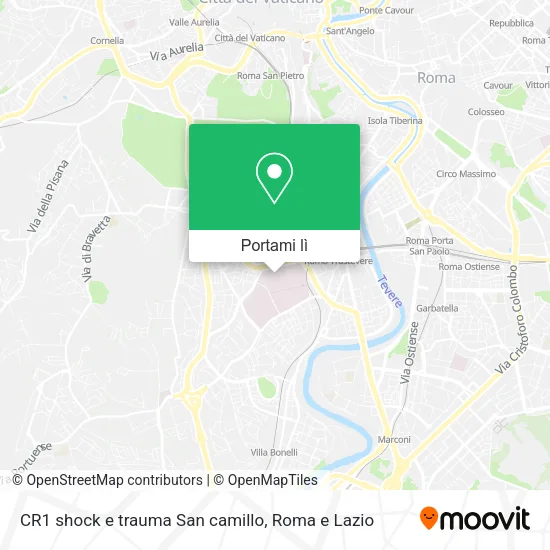 Mappa CR1 shock e trauma San camillo