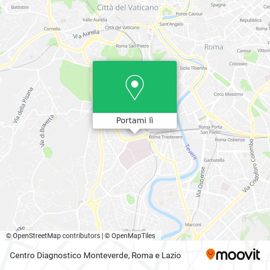 Mappa Centro Diagnostico Monteverde