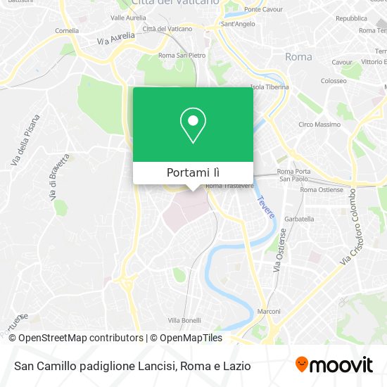 Mappa San Camillo padiglione Lancisi