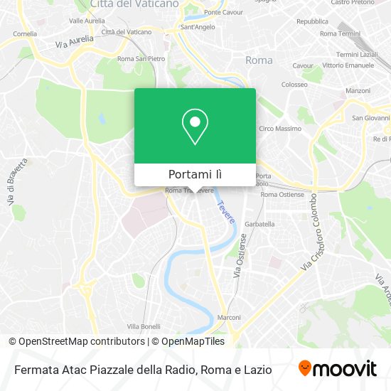 Mappa Fermata Atac Piazzale della Radio