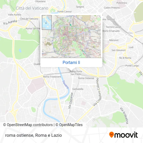 Mappa roma ostiense