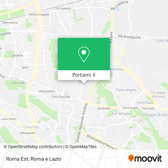 Mappa Roma Est