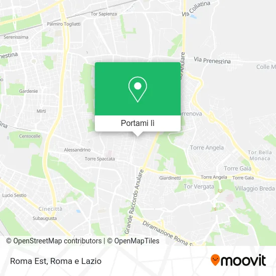 Mappa Roma Est