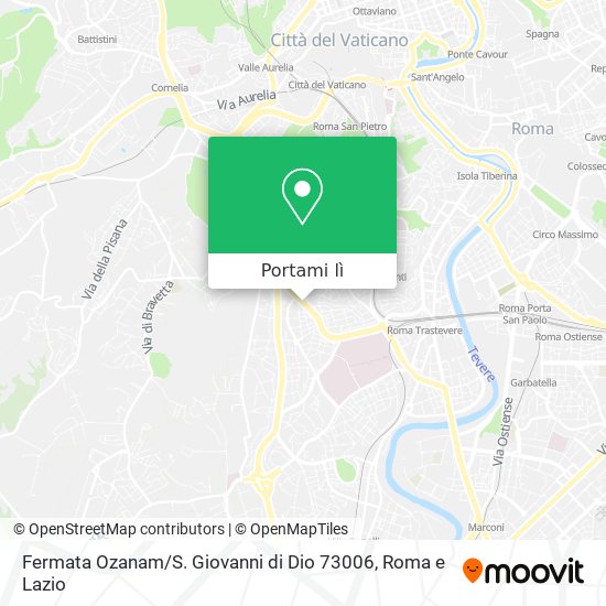 Mappa Fermata Ozanam / S. Giovanni di Dio 73006