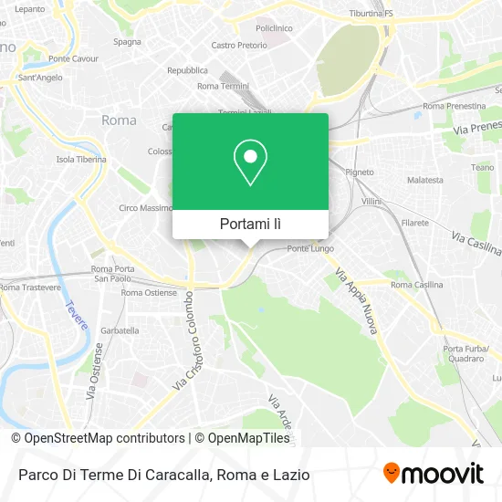 Mappa Parco Di Terme Di Caracalla