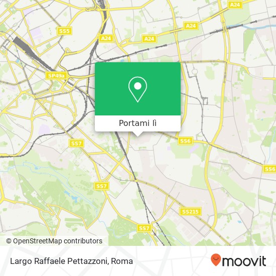 Mappa Largo Raffaele Pettazzoni