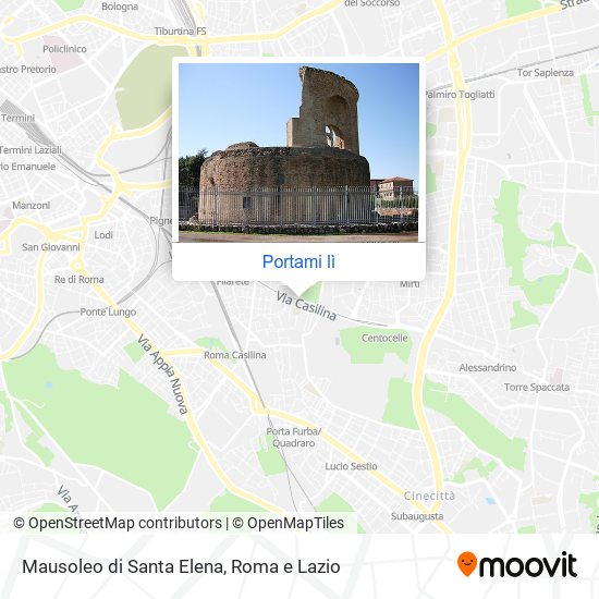 Mappa Mausoleo di Santa Elena