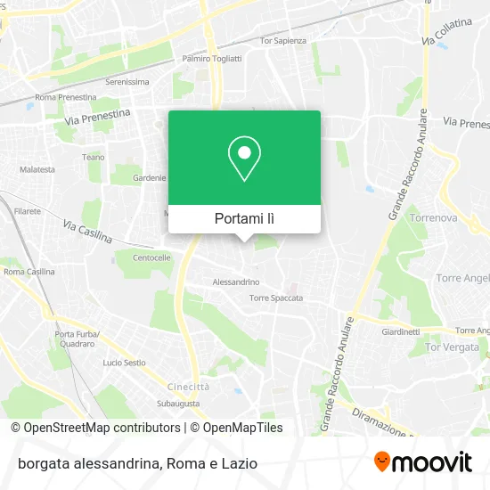 Mappa borgata alessandrina
